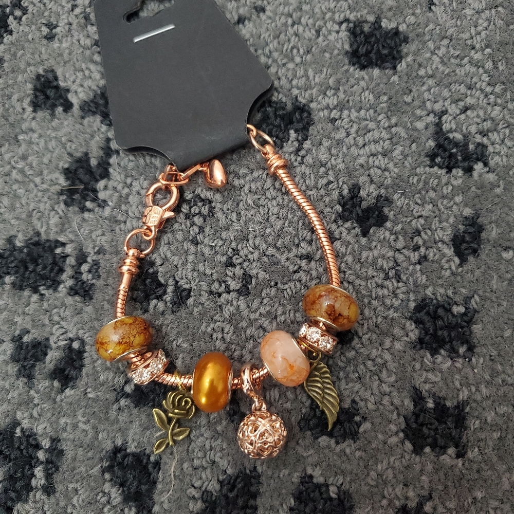 Handmade Custom Pandora Look Alike Charm Bracelet